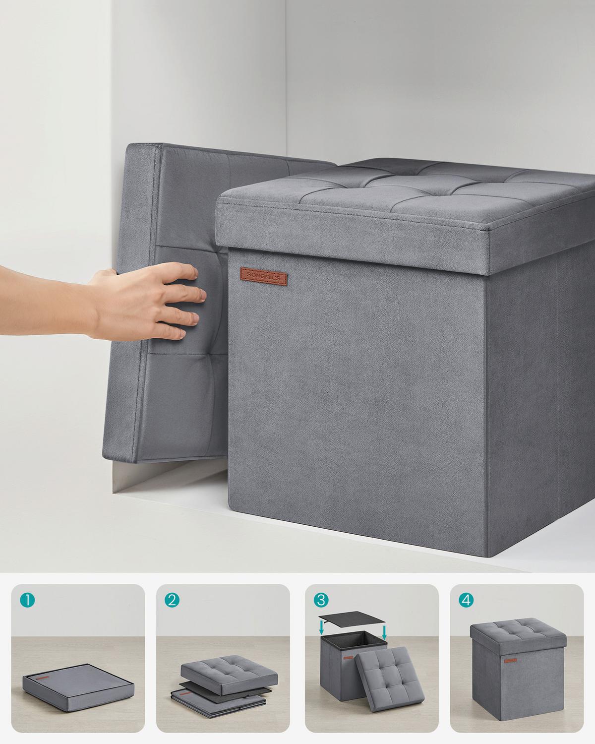 SITZBOX Grau B: 38cm - Grau, Basics, Holzwerkstoff/Textil (38/38/38cm)