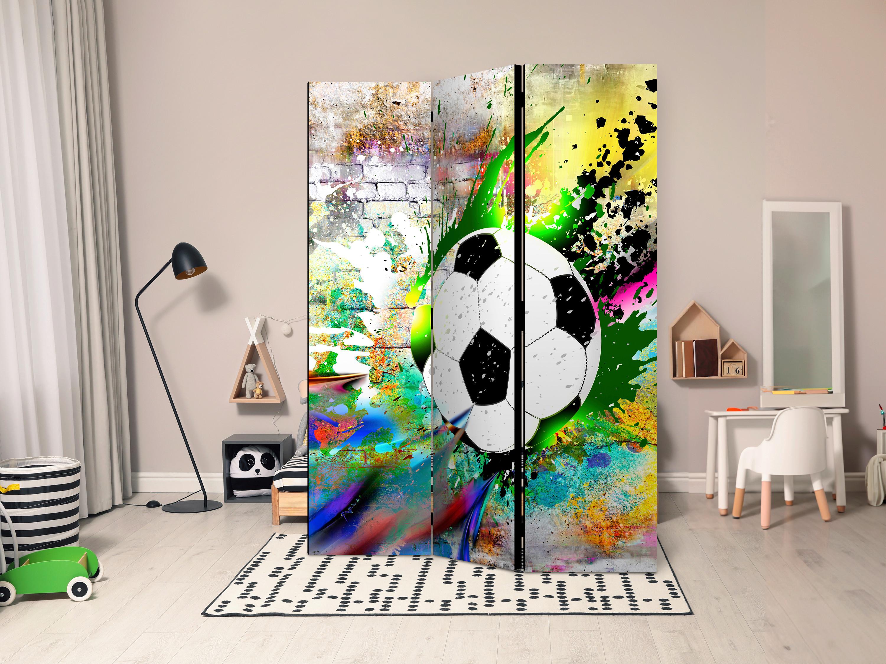 Paravent Multicolor B: 135 cm - Multicolor, Basics, Holz/Textil (135/172/3cm) - artgeist