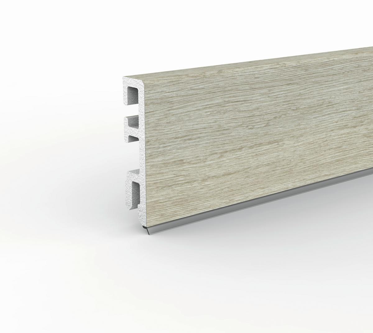 Sockelleiste Doellken Cubica60 Groda - Hellbraun, Basics, Kunststoff (250/1.3/6cm)