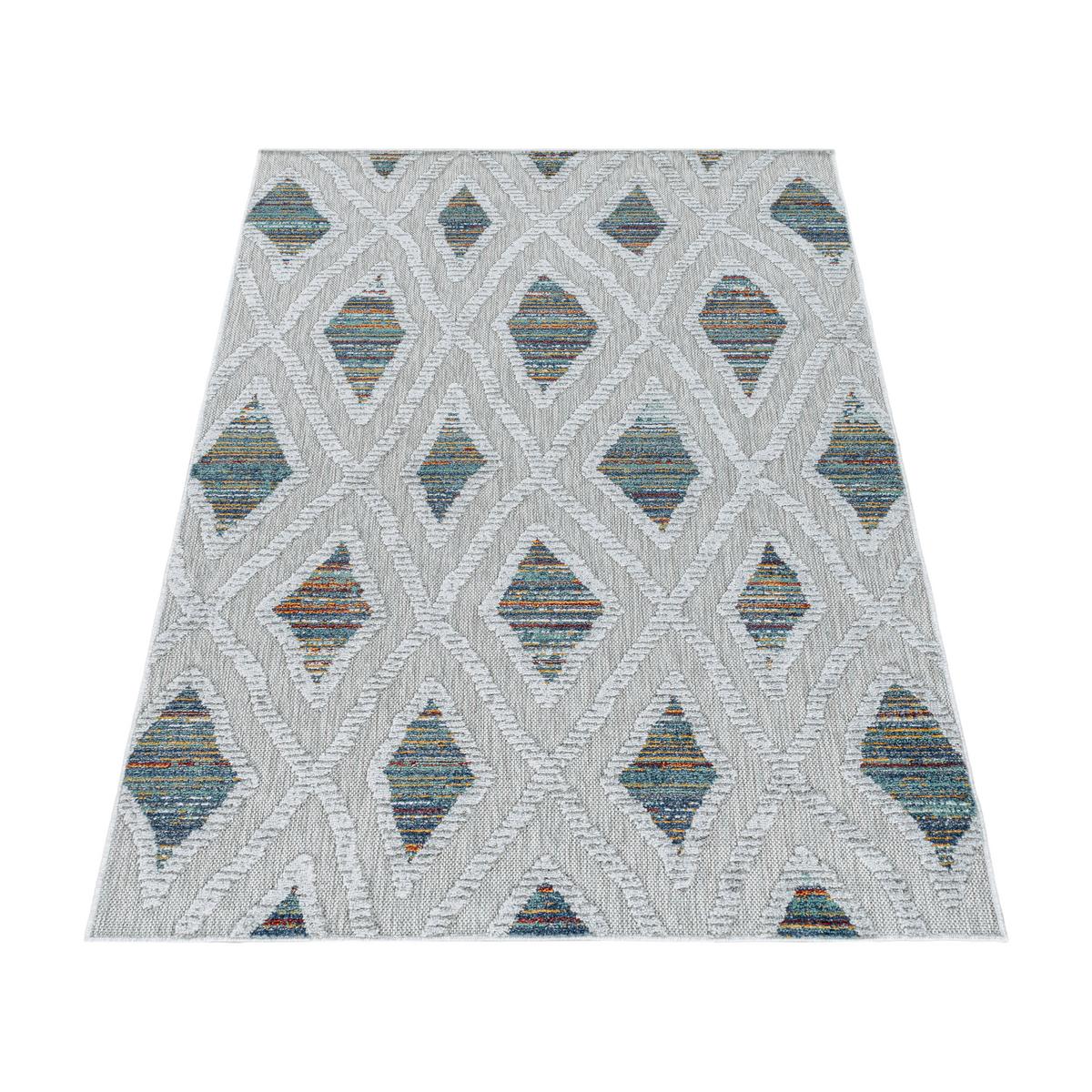 Flachwebteppich Bahama - Multicolor, Design, Textil (140/200cm) - Novel
