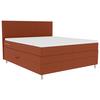 Boxspringbett Messina - Chromfarben/Rostfarben, KONVENTIONELL, Textil (140/200cm)