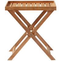 Gartentisch Klappbar Tray Table Teakholz L 60 cm - Teakfarben, KONVENTIONELL, Holz (60/40/65cm) - MID.YOU