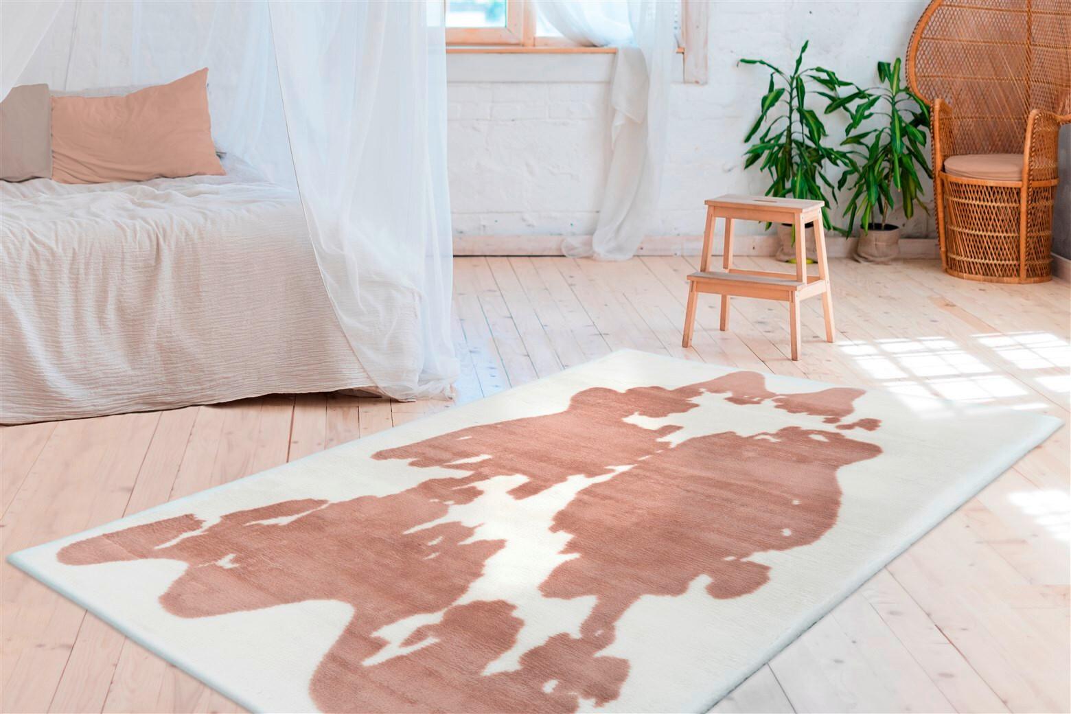 Hochflorteppich Rabbit Animal Weiß/taupe, 160x230 Cm - Taupe/Weiß, KONVENTIONELL, Textil (160/230cm)