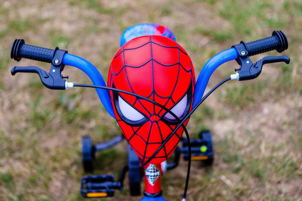 Kinderfahrrad Huffy Spider-Man 12in Bike - Blau/Rot, Basics, Metall (54/74/84cm)