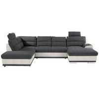 Sedacia súprava do U Seaside sivá / biela - sivá/biela, Konventionell, kov/textil (218/334/165cm) - Luca Bessoni