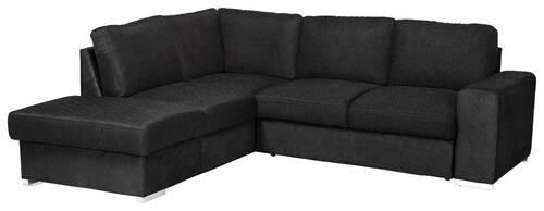 Ecksofa mit Schlaffunktion Eddi inkl. Bettkasten Anthrazit - Chromfarben/Anthrazit, KONVENTIONELL, Textil (213/248cm) - MID.YOU