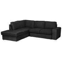 Ecksofa Mit Schlaffunktion Eddi Inkl. Bettkasten Anthrazit - Chromfarben/Anthrazit, KONVENTIONELL, Textil (213/248cm) - MID.YOU