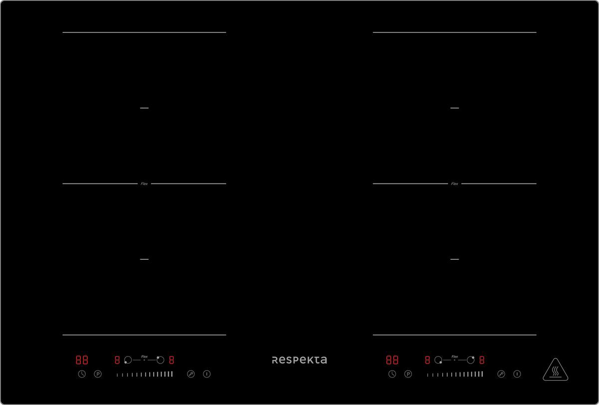 Herdset Schwarz B: 59,5 Cm - Schwarz, Basics, Glas/Metall (59,5/65,4/52,1cm) - Respekta