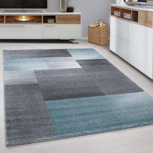 Webteppich Lucca - Blau, Trend, Textil (80/250cm) - Novel