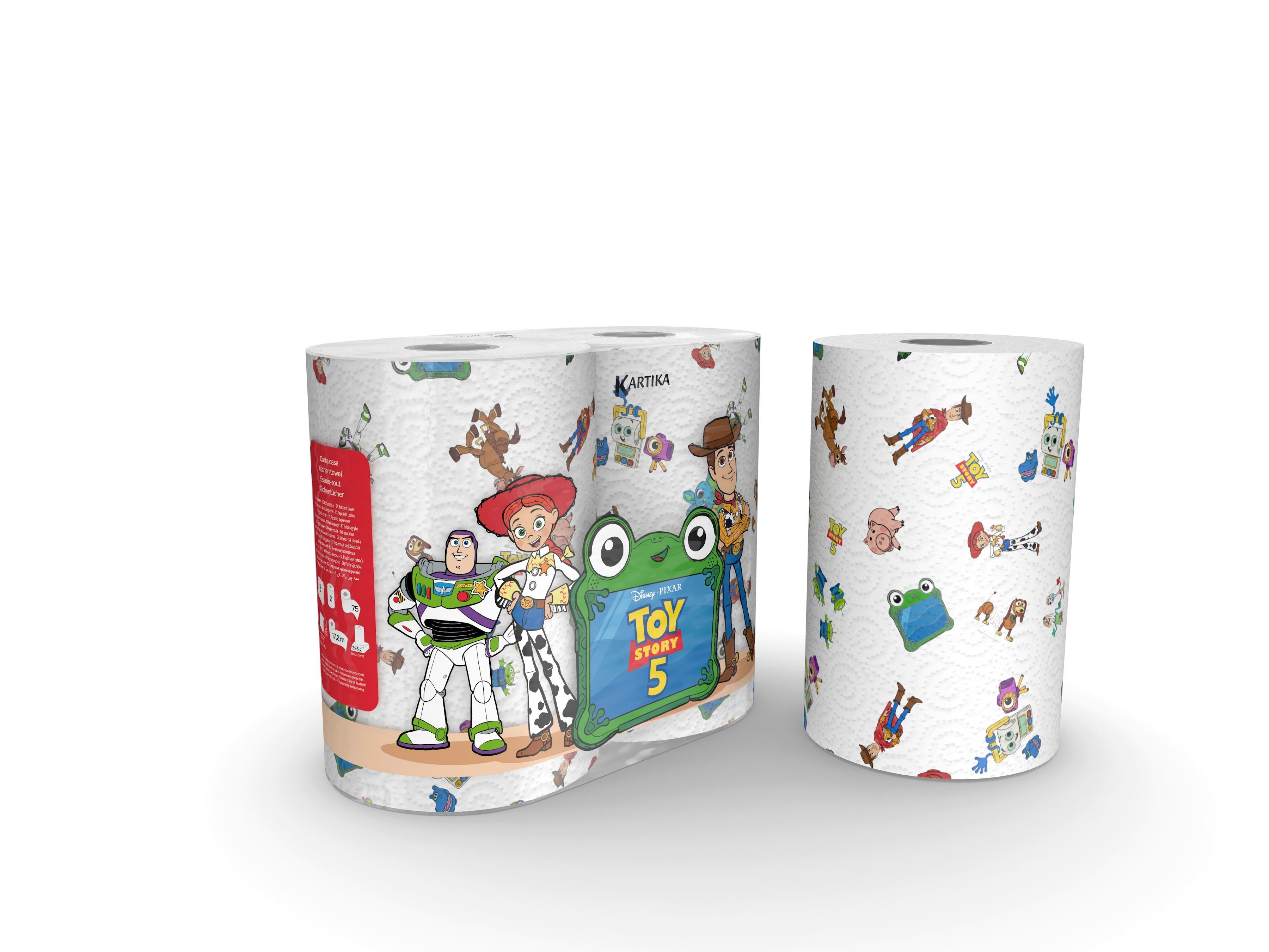 KÜCHENROLLE KÜRO TOY STORY 5 - Blau/Rot, Basics, Naturmaterialien (28,6/22,8/14,3cm)