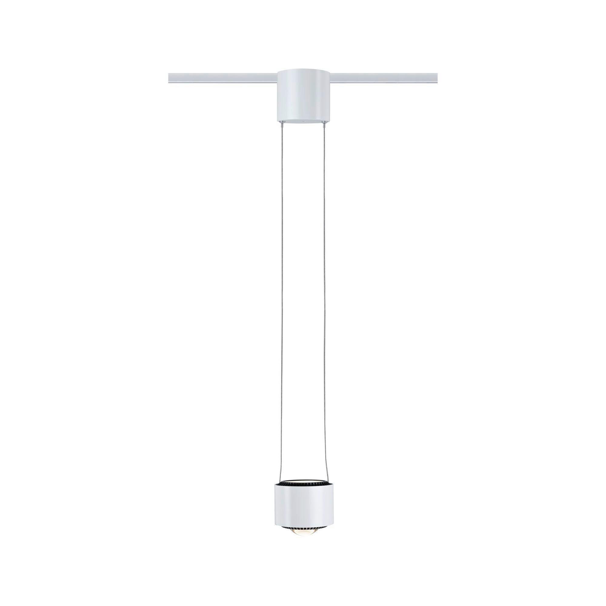 Schienensystem Urail Hängeleuchte 94971, Dimmbar - Weiß, Basics, Metall (9,8/8,5cm) - Paulmann