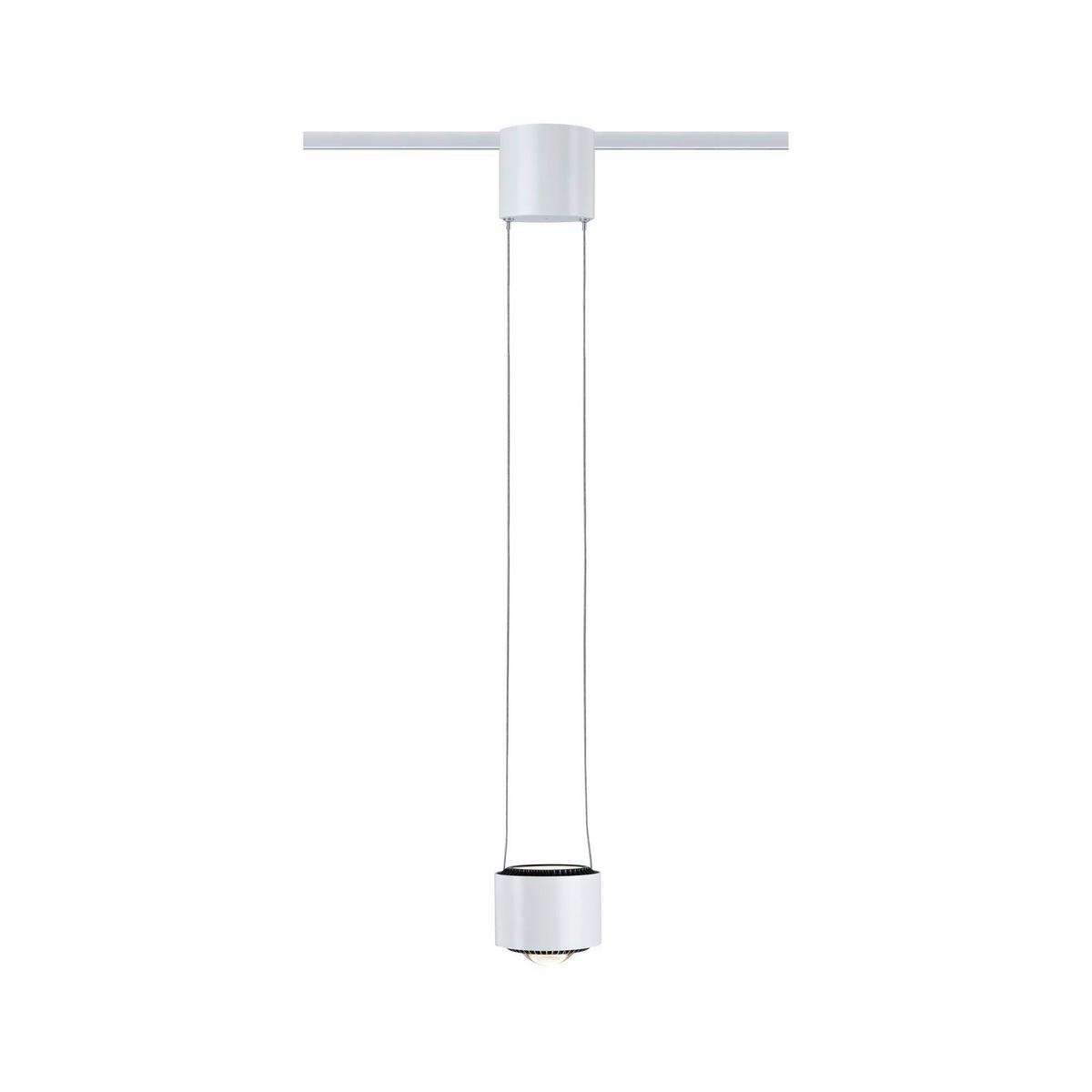 Schienensystem Urail Hängeleuchte 94971, Dimmbar - Weiß, Basics, Metall (9,8/8,5cm) - Paulmann
