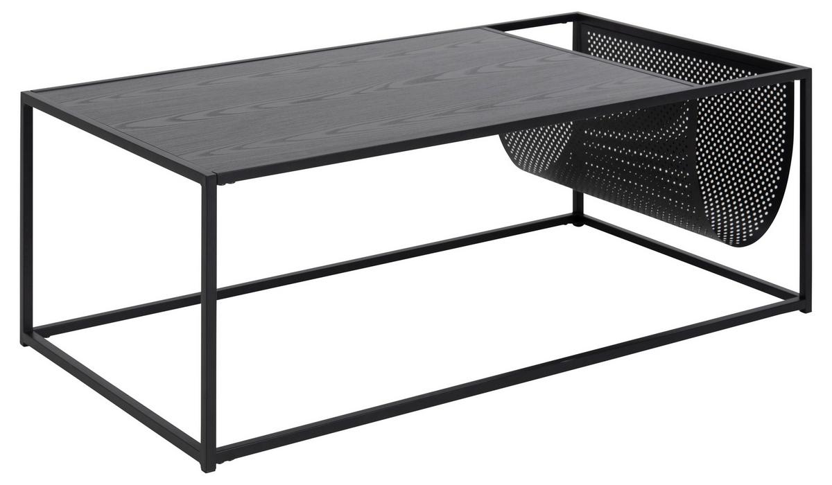 Konferenční stolek Seaford 110cm - černá, Trend, kov/kompozitní dřevo (110/60/40cm)