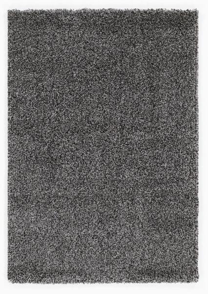 Hochflor Teppich Grau Fantasy Shaggy 240x340 cm - Dunkelgrau/Silberfarben, Basics, Textil (240/340cm) - Novel