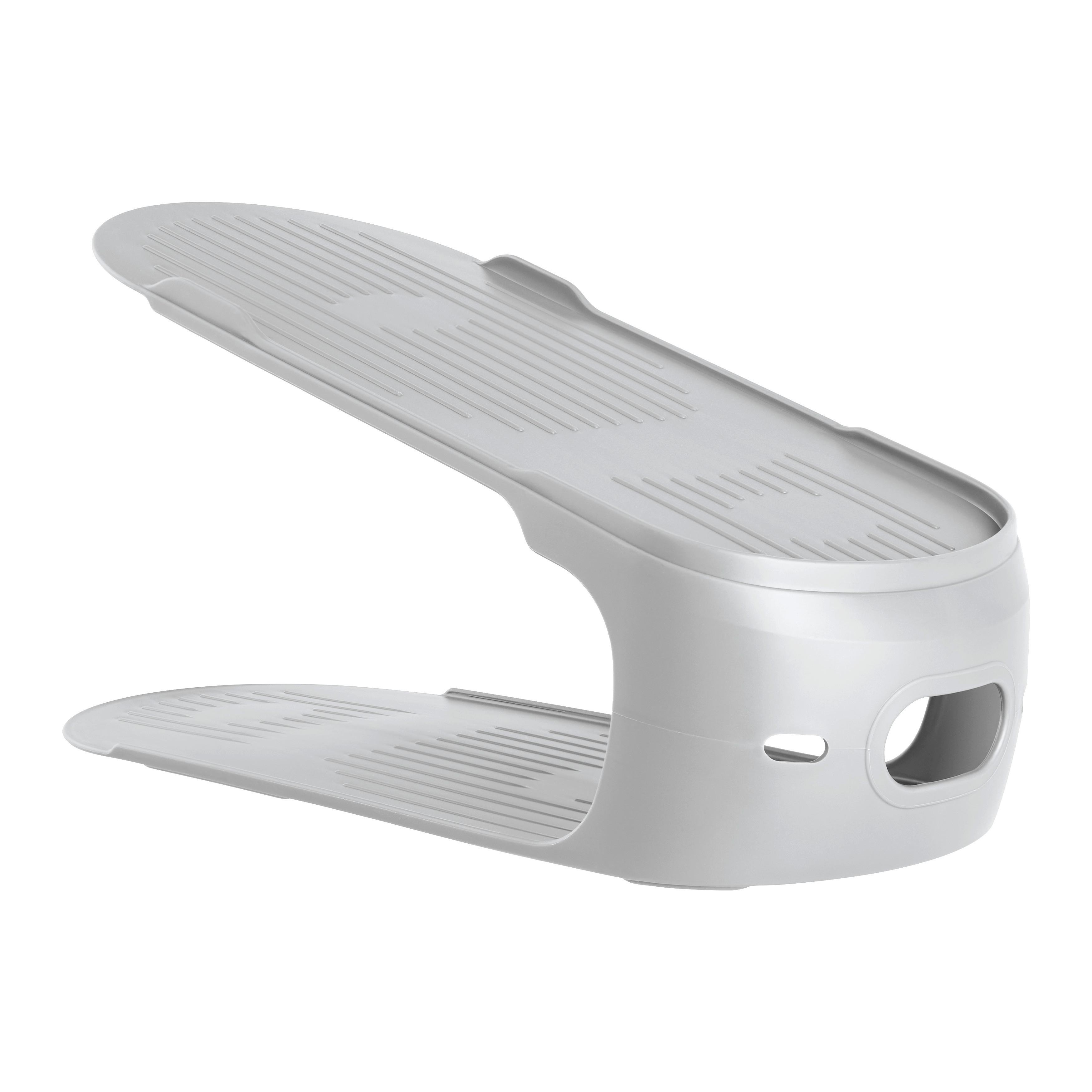 Polica na topánky LEO -EXT- -TOP- - šedá, Konvenční, plast (11/27,5/12,5cm) - Mömax