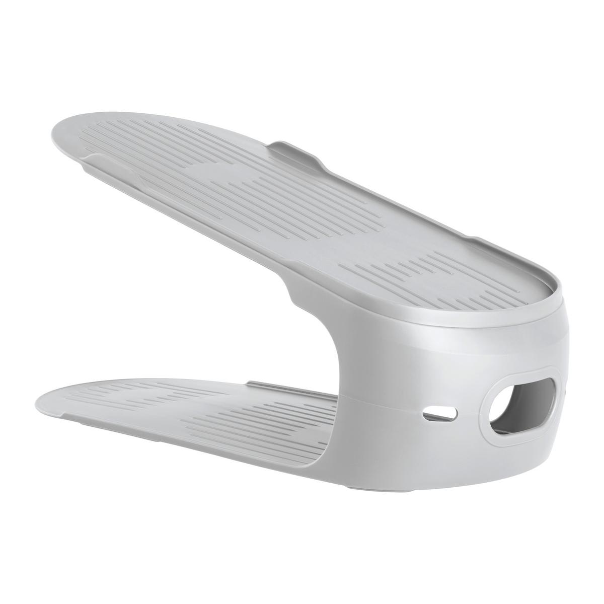 Polica na topánky LEO -EXT- -TOP- - šedá, Konvenční, plast (11/27,5/12,5cm) - Mömax