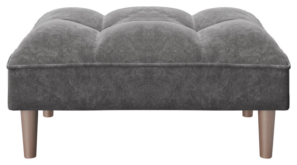 Hocker Scarlett - Anthrazit, KONVENTIONELL, Textil (88/43,5/57cm) - Playboy