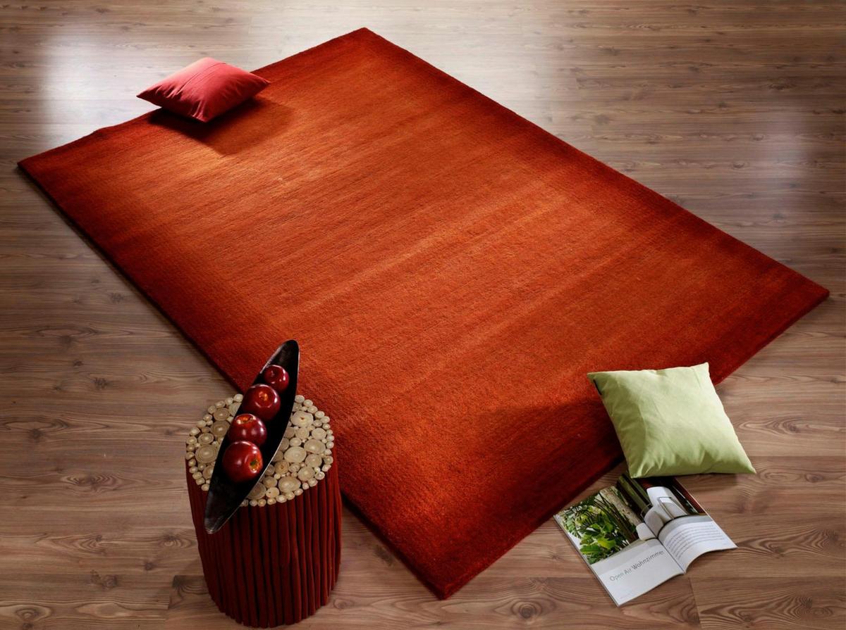 Orientalischer Webteppich Orange/Rot Tami 200x250 cm - Rot/Orange, Basics, Textil (200/250cm) - Cazaris