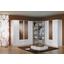 Drehtürenschrank mit Spiegel + Laden 136cm Karo, Weiß - MODERN, Glas/Holzwerkstoff (136/197/54cm) Drehtürenschrank mit Spiegel + Laden 136cm Karo, Weiß - MODERN, Glas/Holzwerkstoff (136/197/54cm)