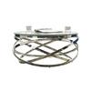 Couchtisch Silberfarben L: 80 cm - Klar/Silberfarben, Design, Glas/Metall (80/80/42cm) - Livetastic