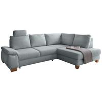 Eckschlafsofa Positano Hellblau S: 261x206 Cm - Wildeiche/Hellblau, MODERN, Textil (261/206cm) - Livetastic