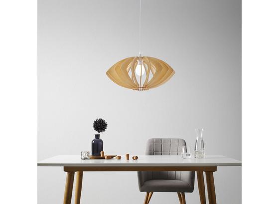 Závěsné Svítidlo Simona - přírodní barvy/béžová, Moderní, dřevo (54/30cm) - Modern Living Závěsné Svítidlo Simona - přírodní barvy/béžová, Moderní, dřevo (54/30cm) - Modern Living