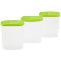 Schüttdosenset Cosima, Grün 3er Set, Je 2 Liter - Grün, Basics, Kunststoff (19/10/21cm)