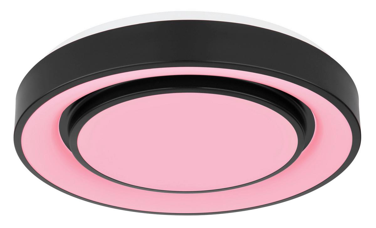 STROPNÉ LED SVIETIDLO SULLY - čierna/opálová, Design, kov/plast (38/7.5cm) - Globo