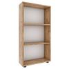 Regál Bulas š: 56 cm, dub medový - čierna/dub medový, Modern, kompozitné drevo/plast (56/108/20cm) - MID.YOU