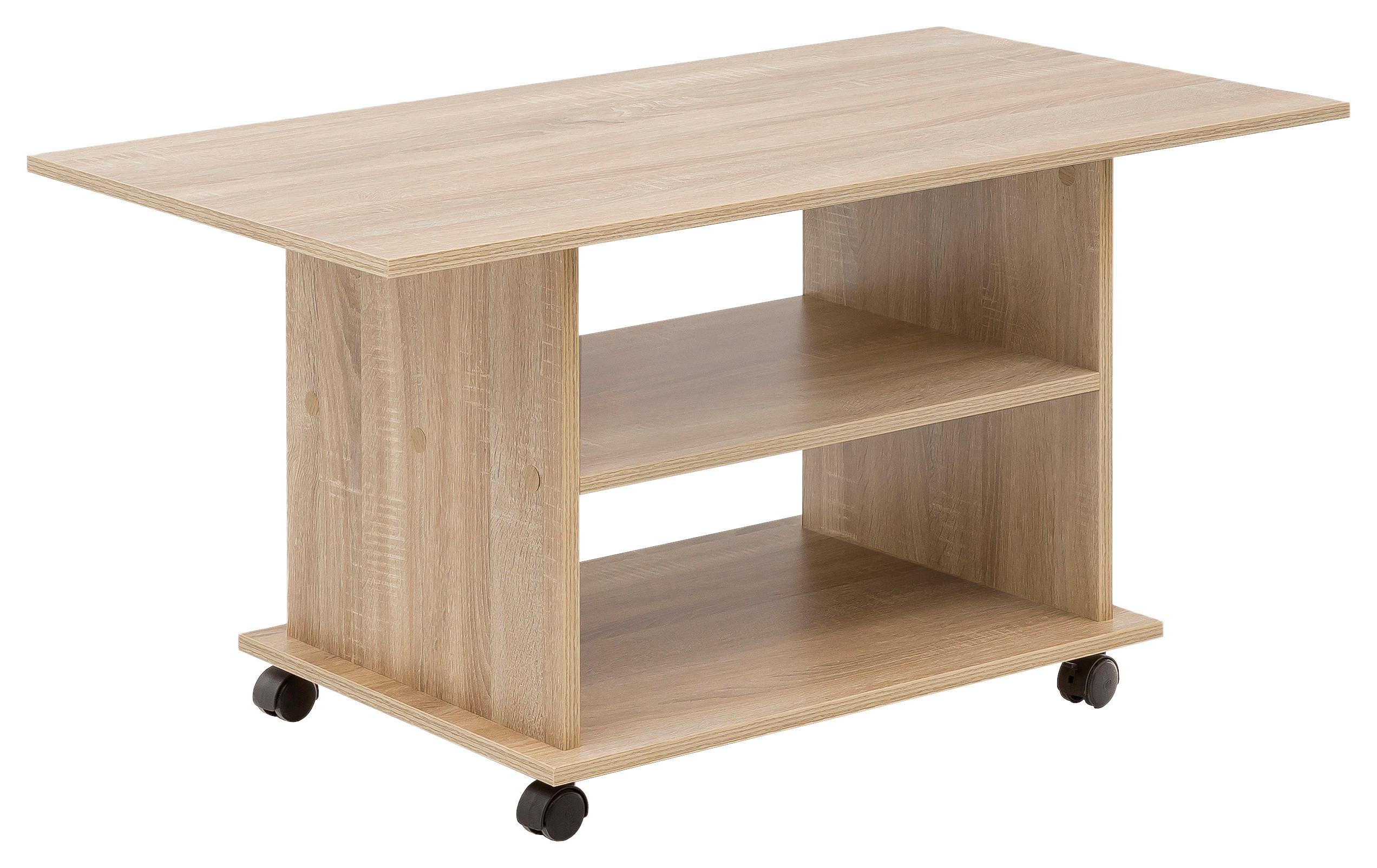 Konferenční stůl sonoma dub - barvy dubu, Moderní, kompozitní dřevo/plast (95/54,5/51cm) - MID.YOU