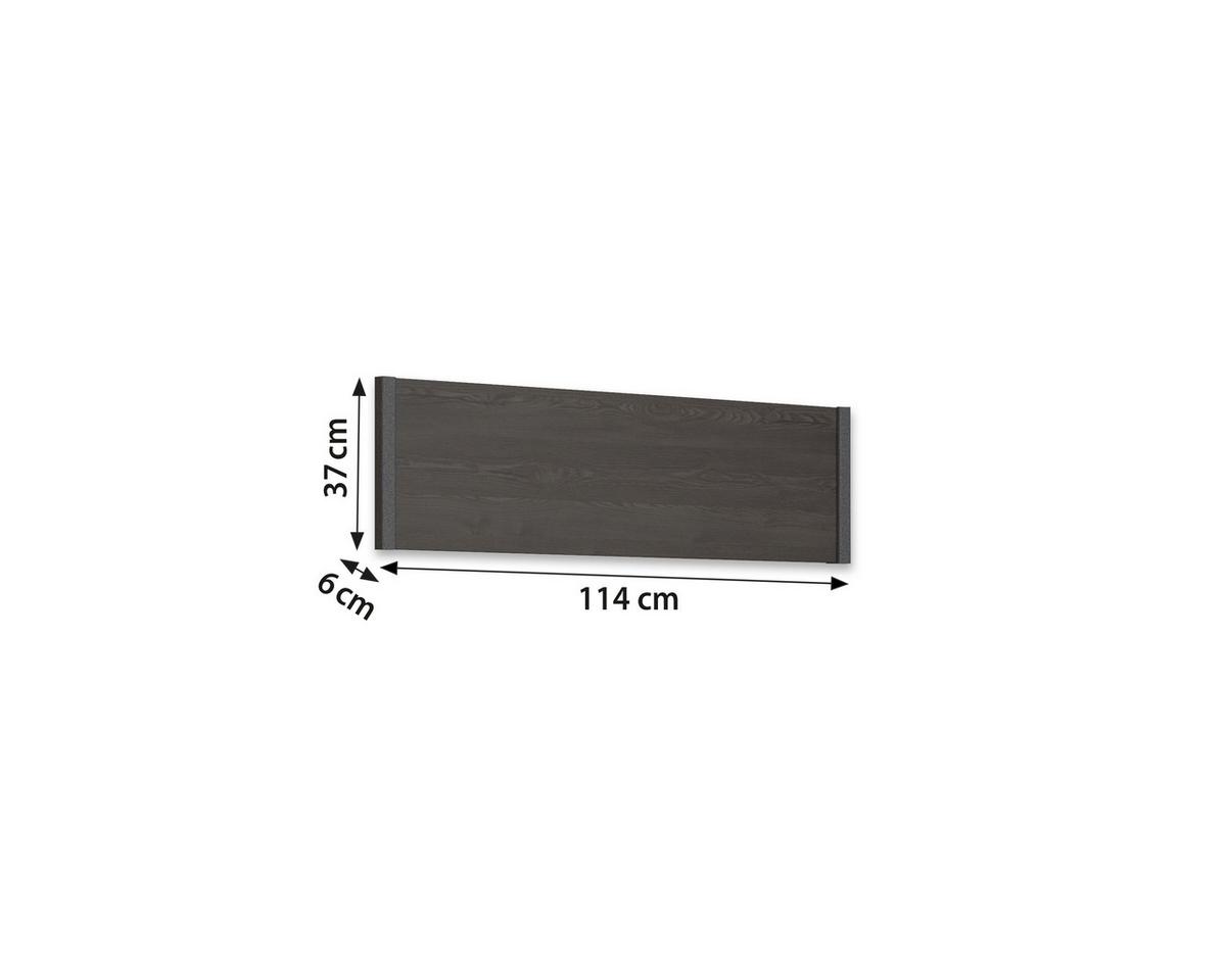 Hängeelement Apollon Schwarz B: 114 Cm - Schwarz, MODERN, Holzwerkstoff (114/37/6cm) - Rauch Möbel