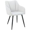 Armlehnstuhl Caro Beige Gepolstert - Beige/Schwarz, KONVENTIONELL, Holz/Textil (55/83/61cm) - Nedis SmartLife