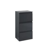 Unterschrank Mit Soft-Close Cardiff B: 40cm Graphit - Graphitfarben/Grau, Design, Holzwerkstoff (40/79/35cm) - Held