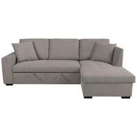 Ecksofa Lukas Graubraun S: 239x158 Cm - Graubraun, Trend, Textil (239/158cm)
