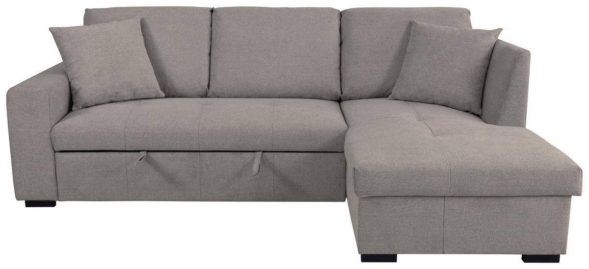 Ecksofa Lukas Graubraun S: 239x158 Cm - Graubraun, Trend, Textil (239/158cm)