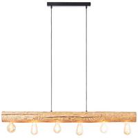 Hängeleuchte 99433/35 Trabo - Kieferfarben, Natur, Holz/Metall (105/70/115cm) - Brilliant