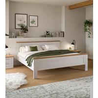 Bett Verona Artisan Eiche D. /Lärchefarben 180x200 - Lärchefarben/Eiche Artisan, ROMANTIK / LANDHAUS, Holzwerkstoff (180/200cm) - Livetastic