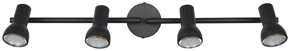 Strahler Liam - Schwarz, MODERN, Metall (60,5/9,5/15,5cm) - Luca Bessoni