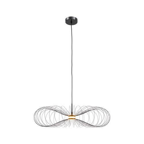 LED-Závěsné svítidlo AMOS - černá, Moderní, kov (65-70/178,5cm) - Bessagi Home