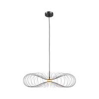 LED-Závěsné svítidlo AMOS - černá, Moderní, kov (65-70/178,5cm) - Bessagi Home