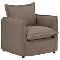 Sessel Toscana - Schwarz/Braun, Trend, Textil (120/82/98cm) - Livetastic