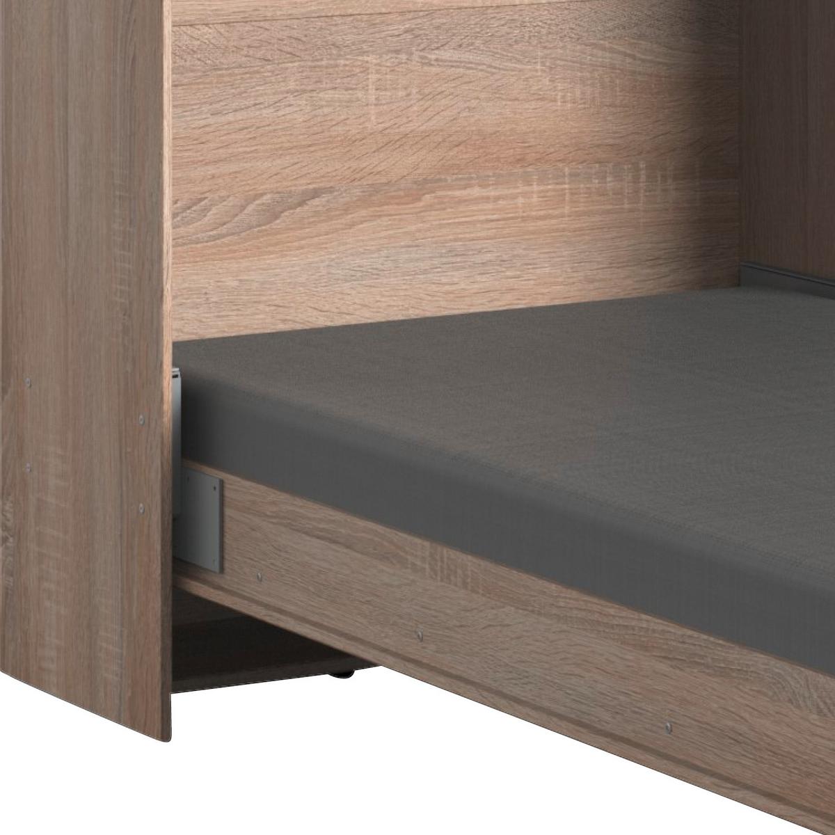 Schrankbett mit Lattenrost 90x200 Juist, Eiche Dekor - Eichefarben, KONVENTIONELL, Holz/Holzwerkstoff (90/200cm) - MID.YOU