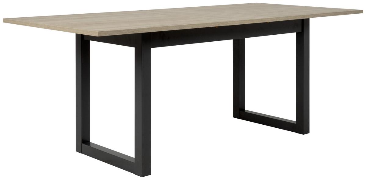 Esstisch Ausziehbar Denver 160x200x90 Cm Eiche Dekor - Anthrazit/Sonoma Eiche, Natur, Holzwerkstoff (160/90/75cm) - MID.YOU