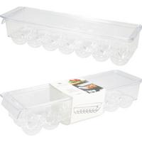 Organizér na vajíčka ORGANIZER FRIDGE EGG - priehľadné, Basics, plast (33.5/34/37cm)