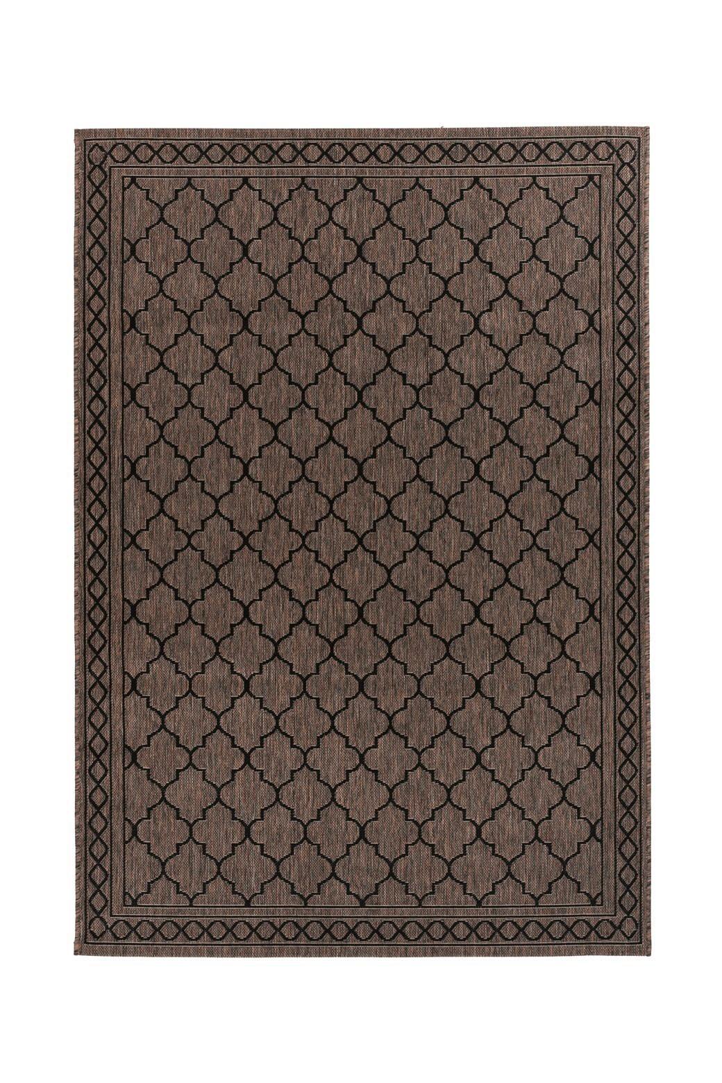 Flachwebteppich Splash 300 Braun/Grau, 120x170 cm - Braun/Grau, KONVENTIONELL, Textil (120/170cm)