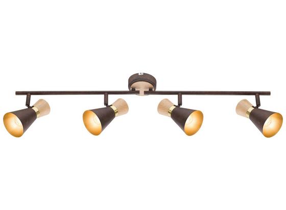 Spotleuchte Rada - Rostfarben/Goldfarben, MODERN, Holz/Metall (80/16cm) Spotleuchte Rada - Rostfarben/Goldfarben, MODERN, Holz/Metall (80/16cm)