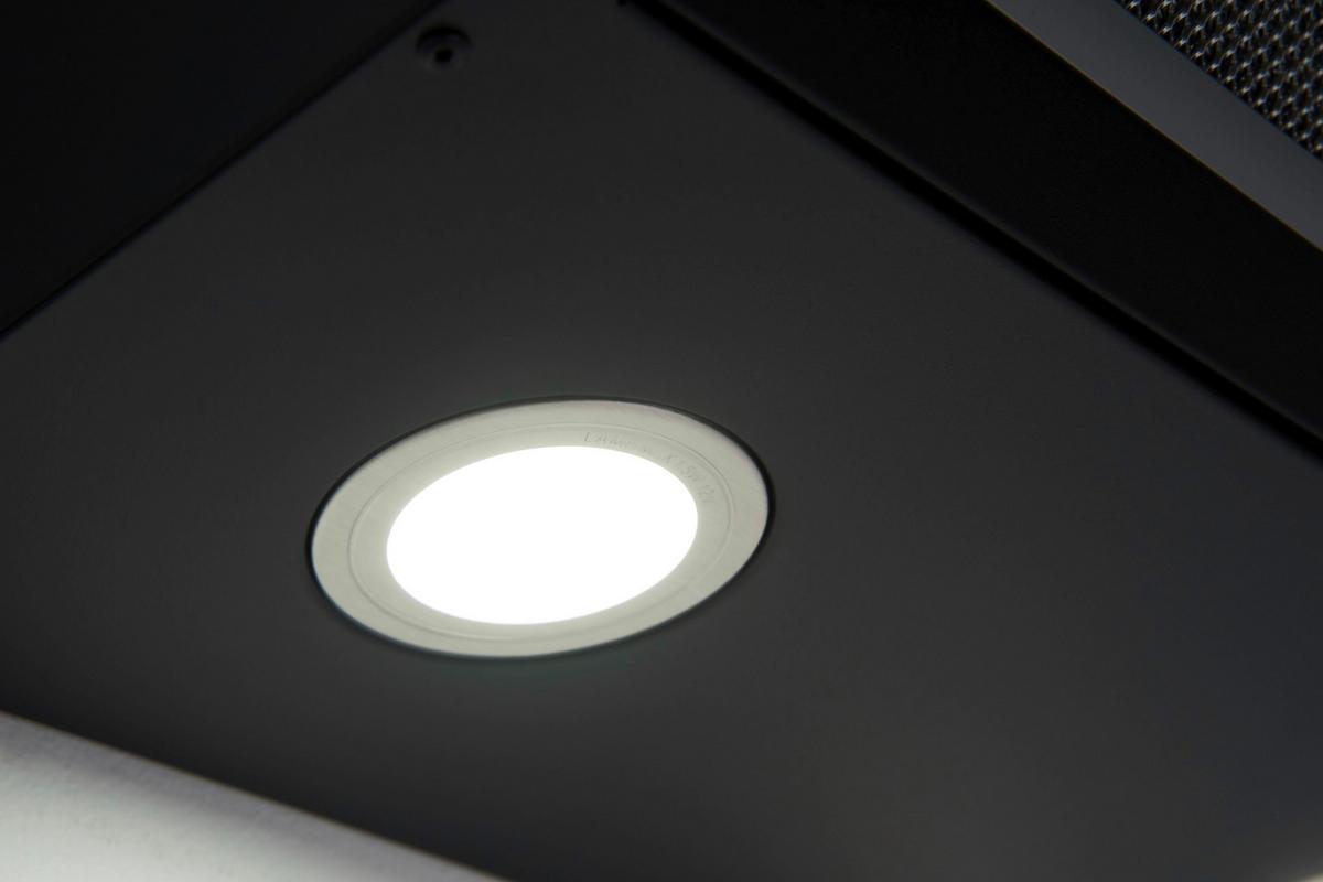 Kopffreihaube Respekta Skala Metall/Glas Schwarz B: 59,5 cm - Schwarz, Trend, Glas/Metall (59,5/74,2-109,2/38,5cm) - Respekta