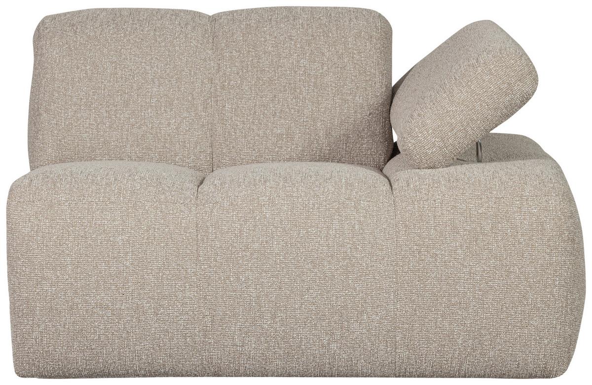 Sofaelement Mojo Beige B: 124cm - Beige/Schwarz, Design, Textil (124/74/97cm) - Livetastic