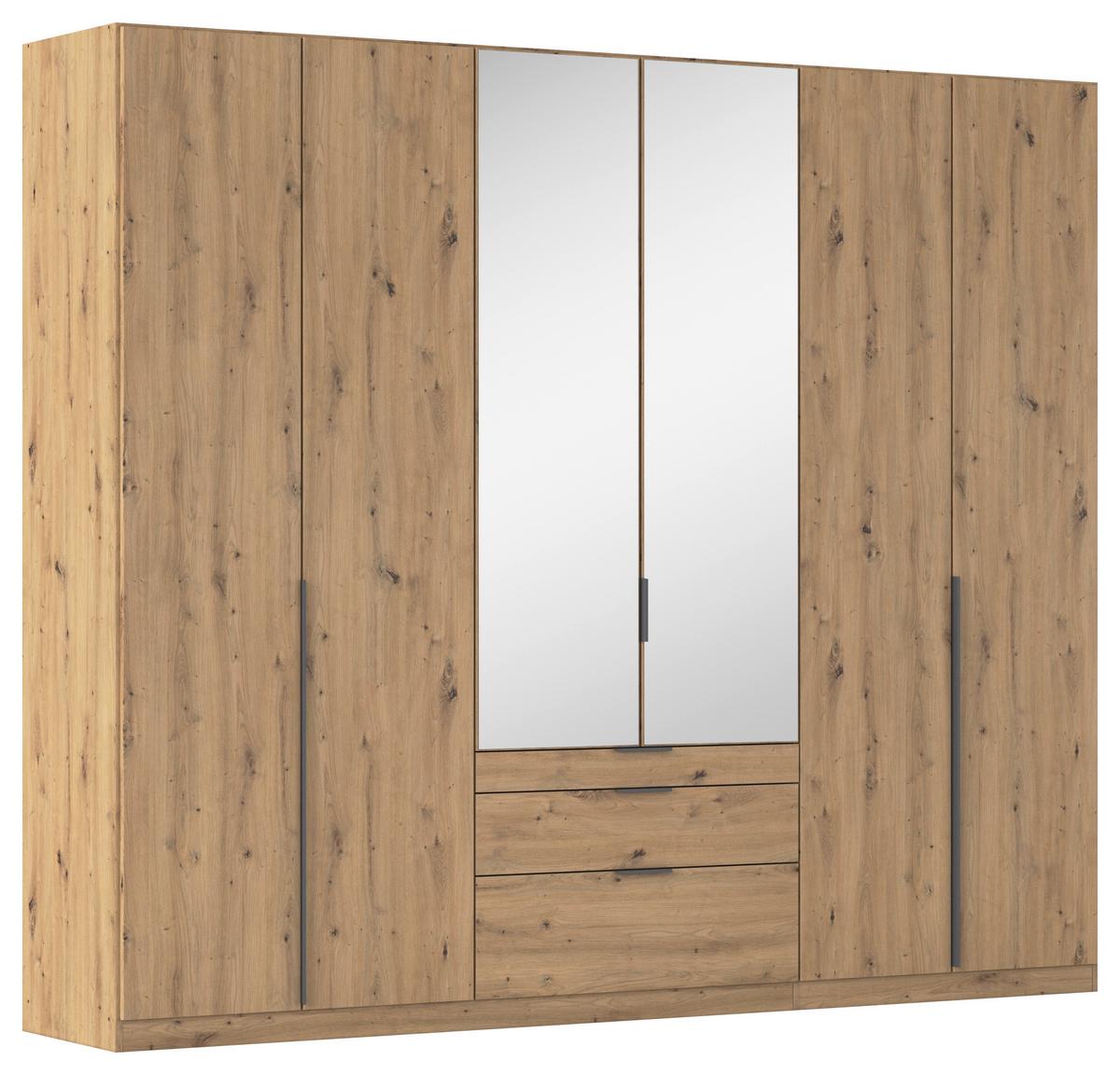 Drehtürenschrank Alabama Eiche Dekor B: 271 Cm - Eiche Artisan, MODERN, Holzwerkstoff (271/229/54cm) - Rauch Möbel