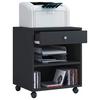 Rollcontainer Schwarz/weiß Salda Bxhxt: 45x54x38 Cm - Schwarz, Basics, Holzwerkstoff/Kunststoff (45/54/38cm) - MID.YOU